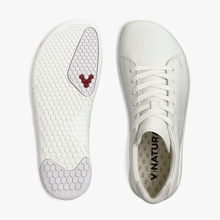 White Men's Vivobarefoot Geo Court Casual Shoes | Philippines 0077NWYB